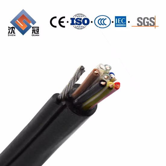 Shenguan Carbon Fiber Multi-Conductor, Unshielded Control Cable Bare Copper XLPE Insulated Halogen-Free Flame Retardant Fire Alarm Cable Electric Cable