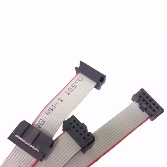 IDC 10 Pins 48/66/118/148cm Long 2.54mm Rainbow Color/Gray Pitch Flexible Flat Ribbon Jumper Cable for PCB