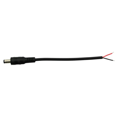 5.5*2.1mm Black DC5521 Male Female Wire Power Cable Custom 5V 12V DC Power Cable