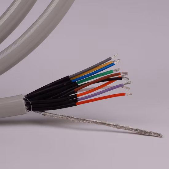Reusable ECG Electrodes 10 Lead Wire ECG Cable Tinned Copper Shield and Conductor Round and Flat Ribbon Optional